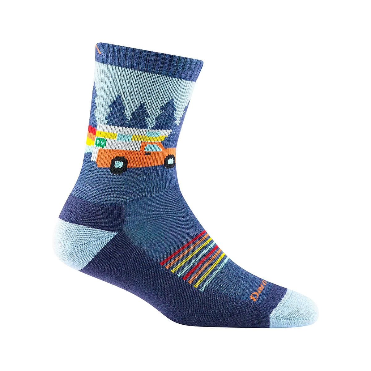 Kids Van Wild Micro Crew Lightweight Hiking Socks 4 Kids Van Wild Micro Crew Lightweight Hiking Socks - Image 2