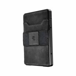 Black Leather Sleeve Groove Wallet