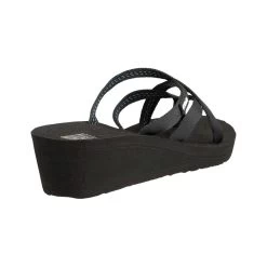Teva Women's Mush Mandalyn Ola 2 Wedge Sandals -Casual Wear Shop 225705BLACKalt2