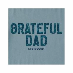Men's Grateful Dad Tie Dye Short Sleeve Crusher T- Shirt