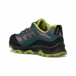 Merrell Youth Moab Speed Low Waterproof Shoes -Casual Wear Shop 228933GREEN BLACKalt2