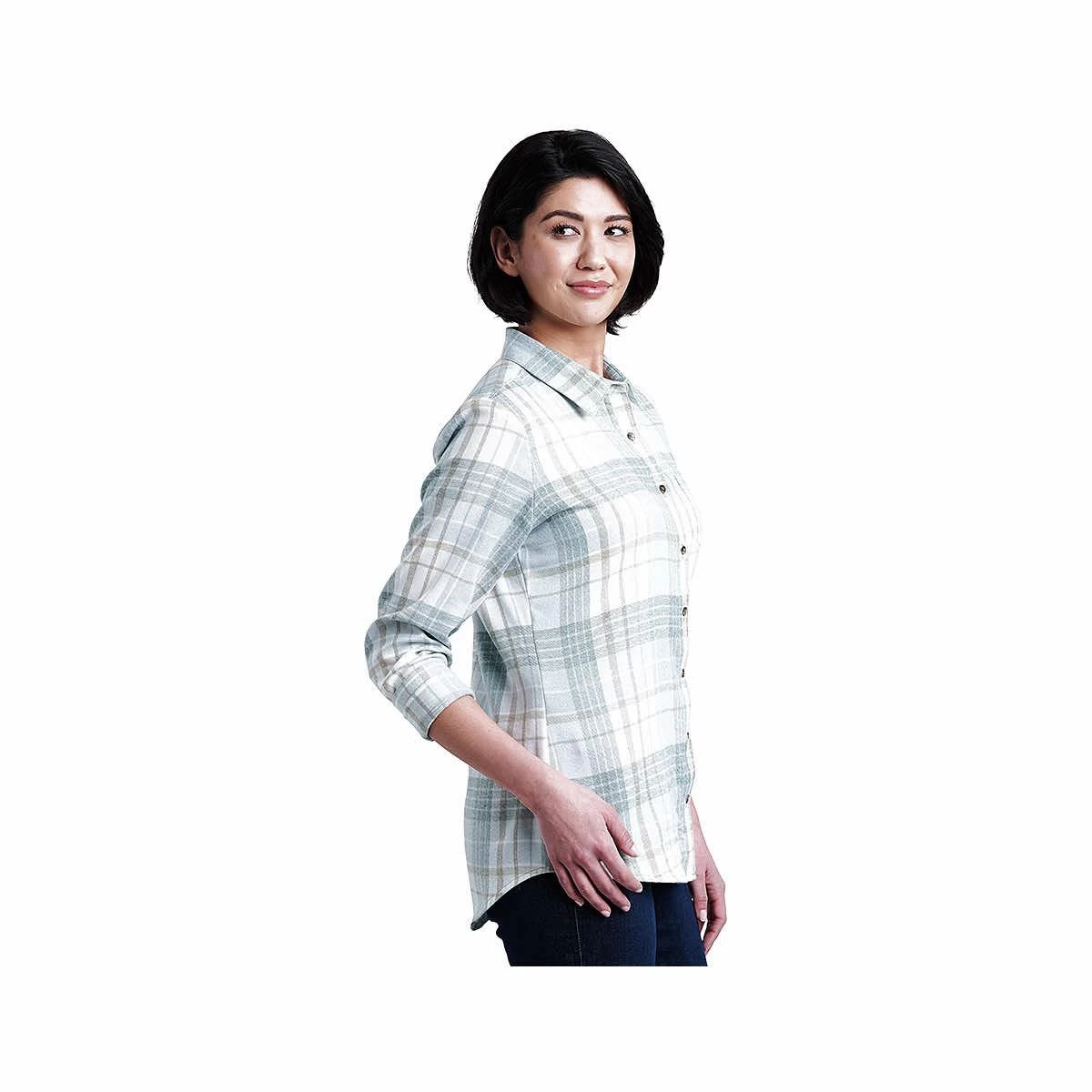 KUHL Women's Kamila Flannel Long Sleeve Shirt 4 KUHL Women's Kamila Flannel Long Sleeve Shirt - Image 2