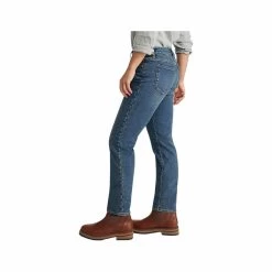 L.L.Bean Women's Flannel- Lined Signature Boyfriend Jeans -Casual Wear Shop 229443VINTAGE INDIGOalt2