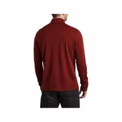KUHL Men's Invigoratr Merino Quarter- Zip Pullover -Casual Wear Shop 229543CAYENNEalt1