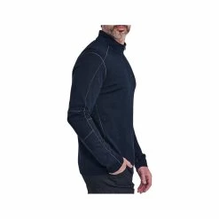 KUHL Men's Invigoratr Merino Quarter- Zip Pullover -Casual Wear Shop 229543PIRATE BLUEalt2