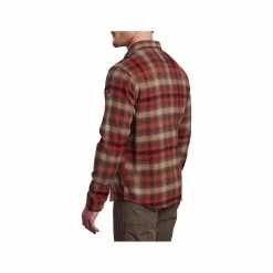 KUHL Men's The Law Long Sleeve Flannel Shirt -Casual Wear Shop 229547BRICKSTONEalt2