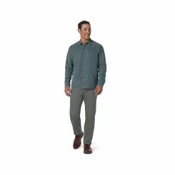 Royal Robbins Men's Desert Pucker Dry Long Sleeve Shirt -Casual Wear Shop 229773SEA PINEalt1