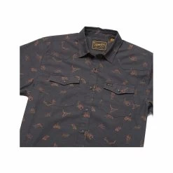 Men's H Bar B Short Sleeve Snapshirt -Casual Wear Shop 229834ANTIQUE BLACKalt3