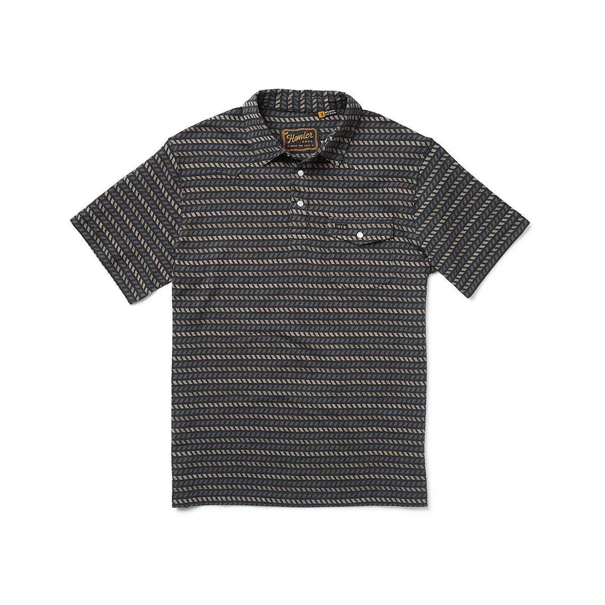 Men's Ranchero Jacquard Short Sleeve Polo Shirt 4 Men's Ranchero Jacquard Short Sleeve Polo Shirt - Image 2
