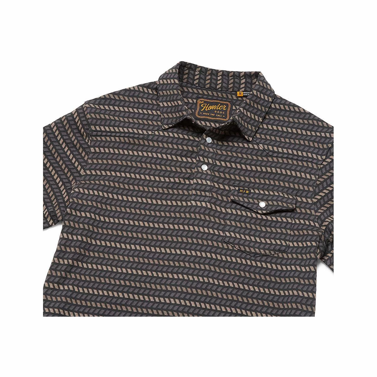 Men's Ranchero Jacquard Short Sleeve Polo Shirt 5 Men's Ranchero Jacquard Short Sleeve Polo Shirt - Image 3
