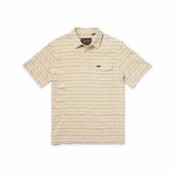 Men's Ranchero Jacquard Short Sleeve Polo Shirt 15 Men's Ranchero Jacquard Short Sleeve Polo Shirt -Casual Wear Shop 229835OATMEAL HEATHERalt2