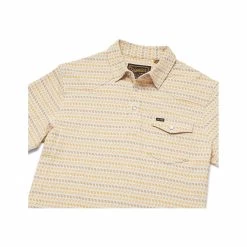 Men's Ranchero Jacquard Short Sleeve Polo Shirt 16 Men's Ranchero Jacquard Short Sleeve Polo Shirt -Casual Wear Shop 229835OATMEAL HEATHERalt3
