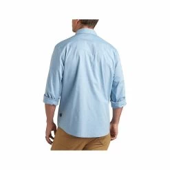 Men's Crosscut Deluxe Long Sleeve Snapshirt -Casual Wear Shop 229836POPPIESalt1