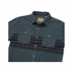 Men's Rodanthe Blanket Flannel Long Sleeve Shirt -Casual Wear Shop 229842PETROLalt3