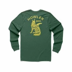 Men's Howler Long Sleeve T- Shirt -Casual Wear Shop 229845HC FOREST GREENalt2