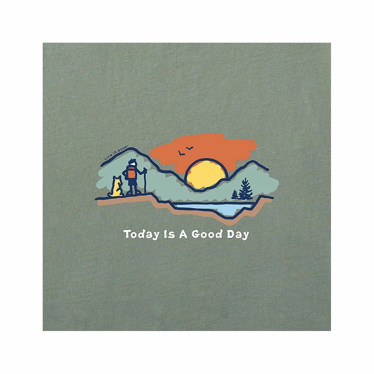 Men's Today Is A Good Day Long Sleeve Crusher Lite T- Shirt 4 Men's Today Is A Good Day Long Sleeve Crusher Lite T- Shirt - Image 2