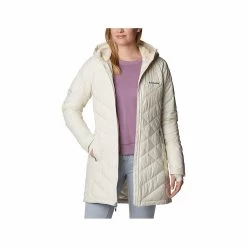 Columbia Women's Heavenly Long Hooded Jacket -Casual Wear Shop 230457CHALK 191alt3