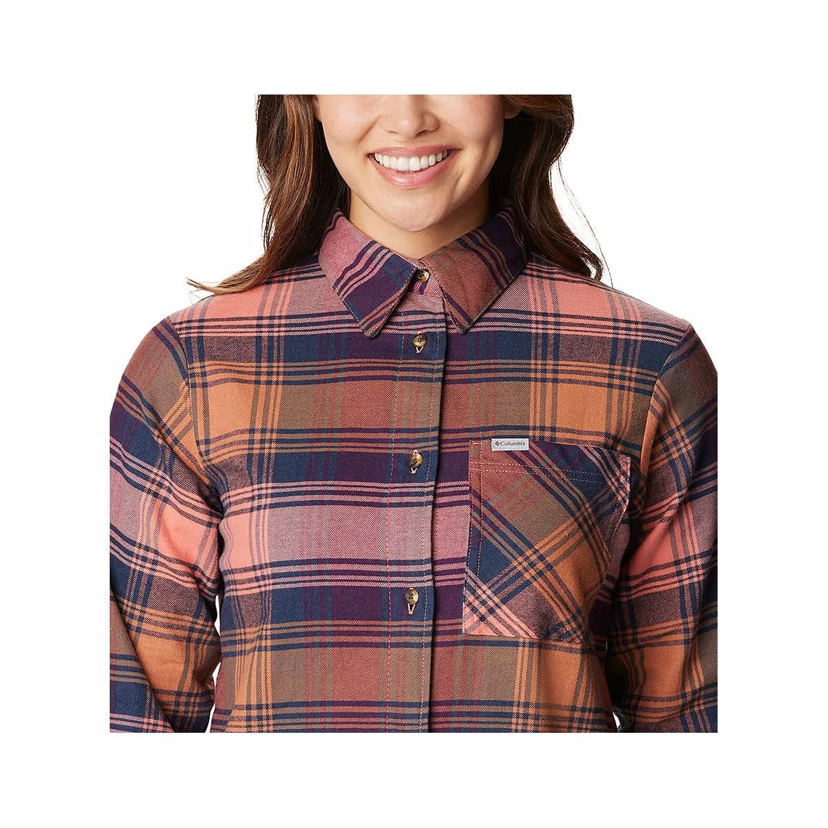 Columbia Women's Calico Basin Flannel Long Sleeve Shirt 10 Columbia Women's Calico Basin Flannel Long Sleeve Shirt - Image 8