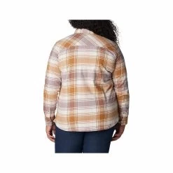 Columbia Women's Calico Basin Flannel Long Sleeve Shirt - Curvy