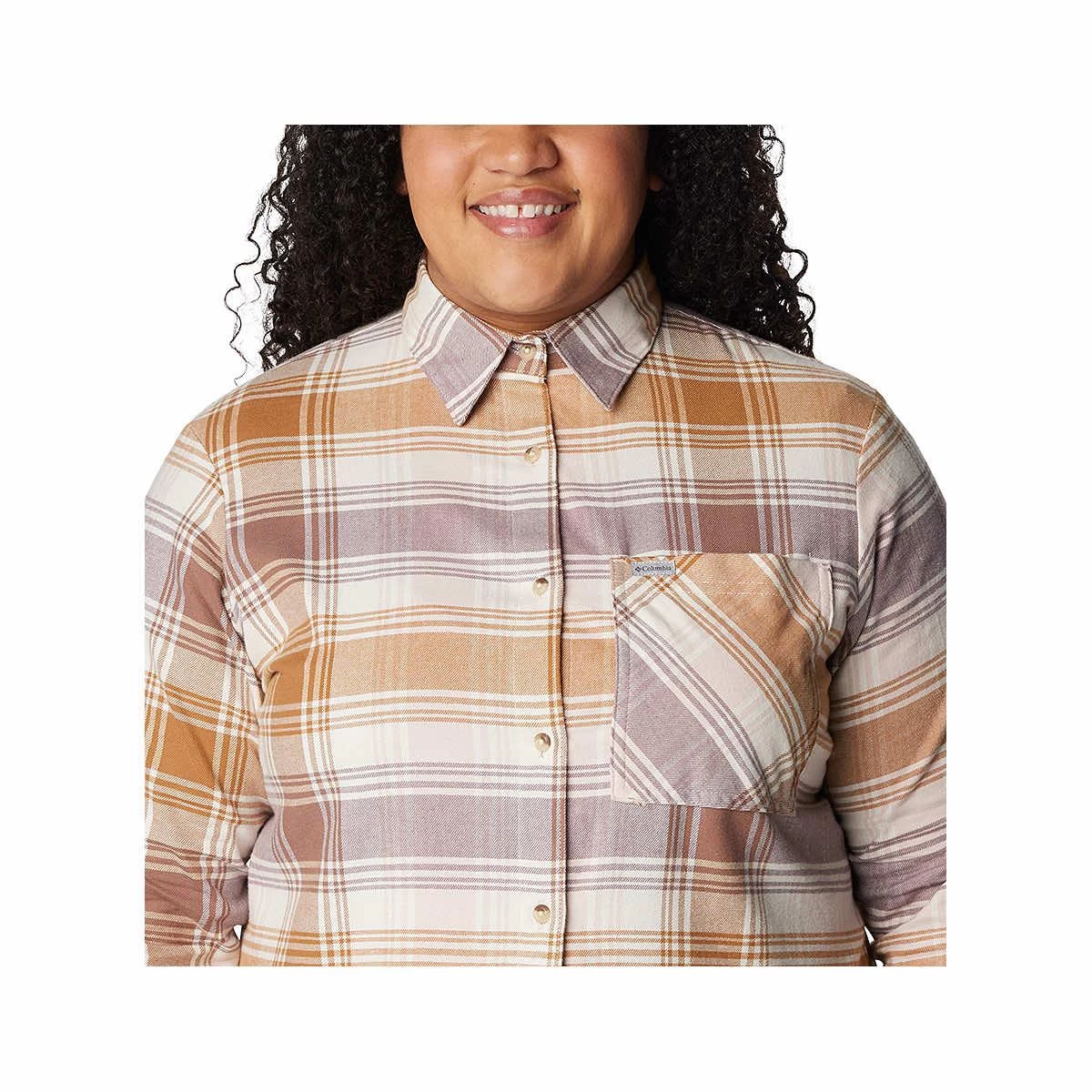 Columbia Women's Calico Basin Flannel Long Sleeve Shirt - Curvy 5 Columbia Women's Calico Basin Flannel Long Sleeve Shirt - Curvy - Image 3