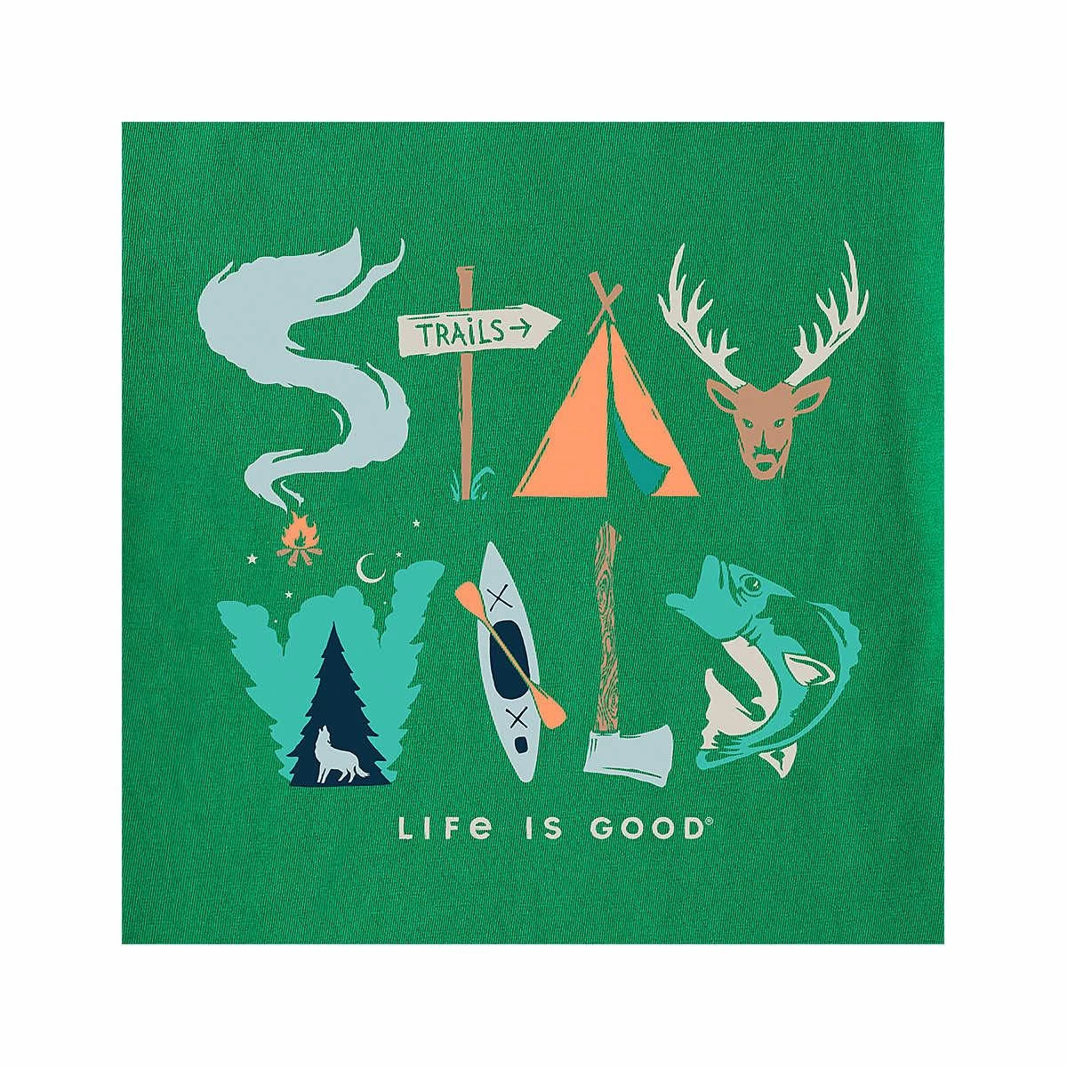 Kids ' Stay Wild Long Sleeve Crusher T- Shirt 4 Kids ' Stay Wild Long Sleeve Crusher T- Shirt - Image 2