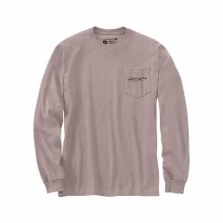 Carhartt Men's Loose Fit Heavyweight Long Sleeve Graphic Pocket T- Shirt