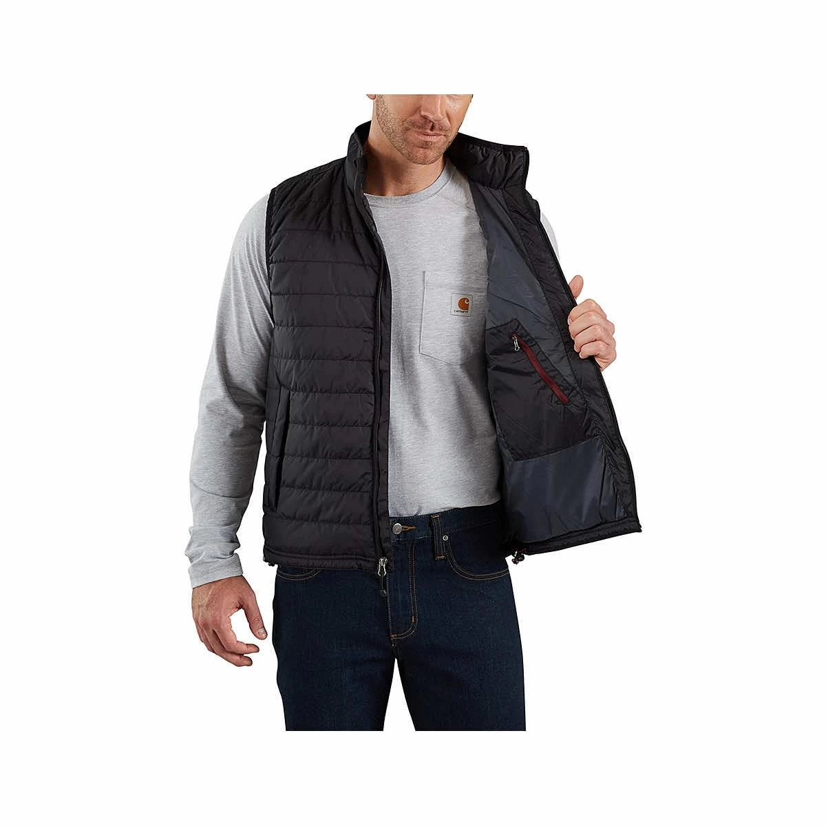 Carhartt Men's Rain Defender Relaxed Fit Insulated Vest 4 Carhartt Men's Rain Defender Relaxed Fit Insulated Vest - Image 2
