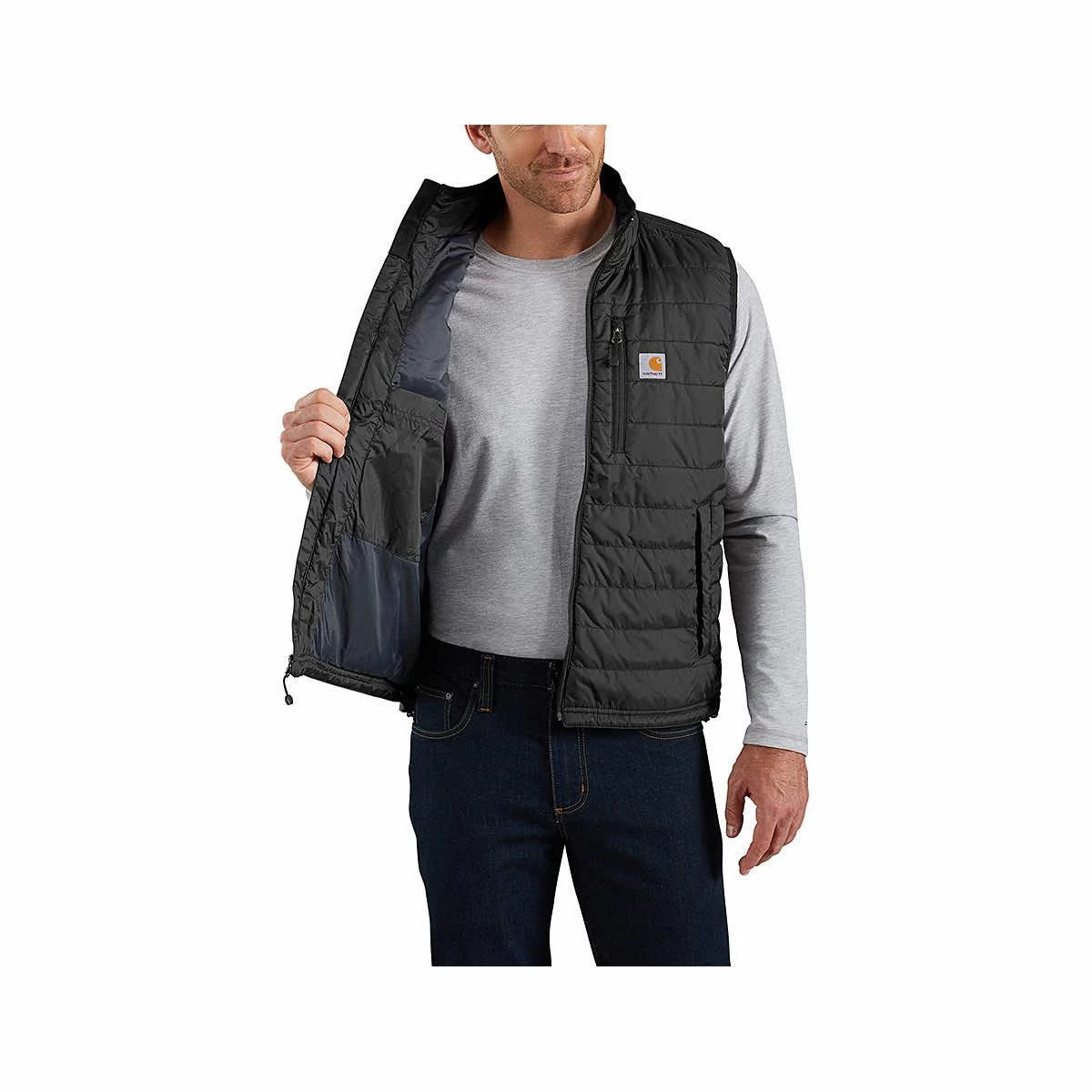 Carhartt Men's Rain Defender Relaxed Fit Insulated Vest 5 Carhartt Men's Rain Defender Relaxed Fit Insulated Vest - Image 3
