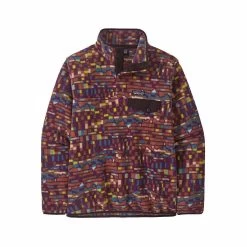 Patagonia Women's Lightweight Synchilla Snap- T Fleece Pullover -Casual Wear Shop 231148PATCHWORK FPNIalt3