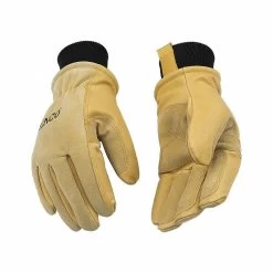 Lined Heavy- Duty Pigskin Ski Gloves