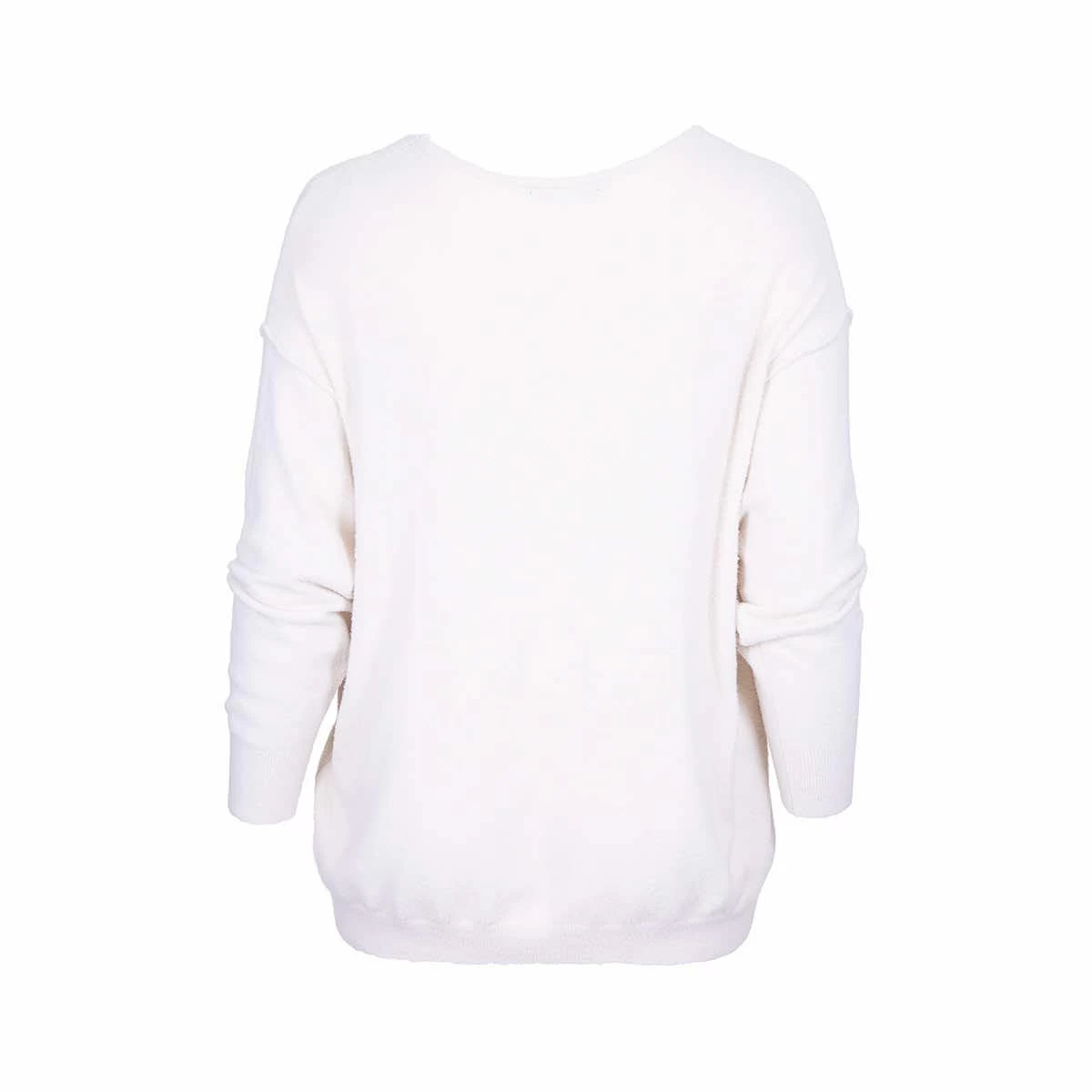 Women's V- Neck Front Seam Sweater - Curvy 4 Women's V- Neck Front Seam Sweater - Curvy - Image 2