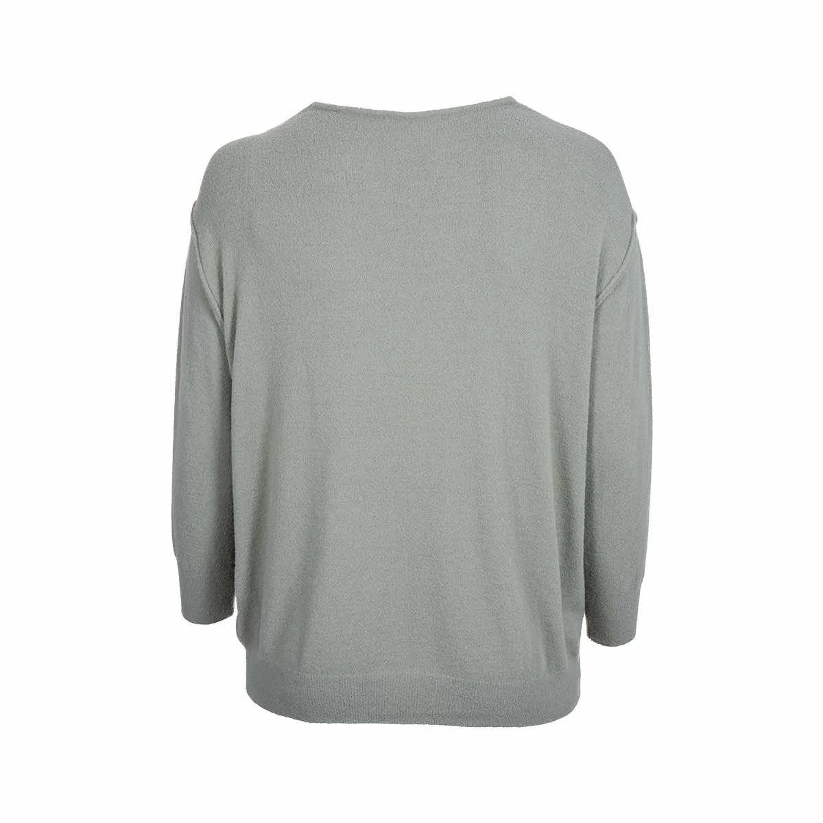 Women's V- Neck Front Seam Sweater - Curvy 6 Women's V- Neck Front Seam Sweater - Curvy - Image 4