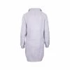 Women's 1/4- Zip Cable Knit Sweater Dress 2 Women's 1/4- Zip Cable Knit Sweater Dress -Casual Wear Shop 232862LT GREY 80496alt1