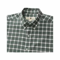 Men's Barron Plaid Long Sleeve Flannel Sport Shirt -Casual Wear Shop 233011DARK FORESTalt2