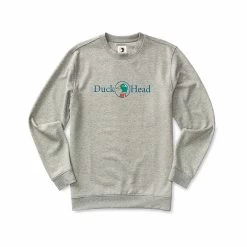 Men's Vintage Logo Crewneck Sweatshirt 5 Men's Vintage Logo Crewneck Sweatshirt -Casual Wear Shop 233023HEATHER GREYalt1