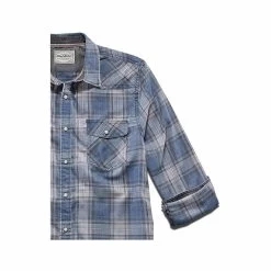 Men's Harker Vintage Soft Long Sleeve Shirt -Casual Wear Shop 233149NAVY SLATEalt3