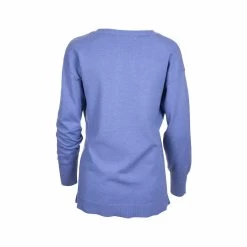 Women's V- Neck Long Sleeve Top -Casual Wear Shop 233387BRIGHT PERIalt1