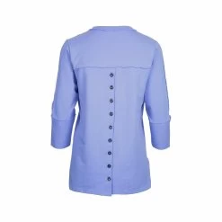 Women's V- Neck Button Back Top -Casual Wear Shop 233396N BRIGHT PERIalt1