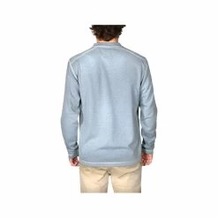 Men's Stretch Jersey Long Sleeve Henley Top 20 Men's Stretch Jersey Long Sleeve Henley Top -Casual Wear Shop 233653BLUE STONEalt1