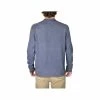 Men's Stretch Jersey Long Sleeve Henley Top 2 Men's Stretch Jersey Long Sleeve Henley Top -Casual Wear Shop 233653CHAR BLUEalt1