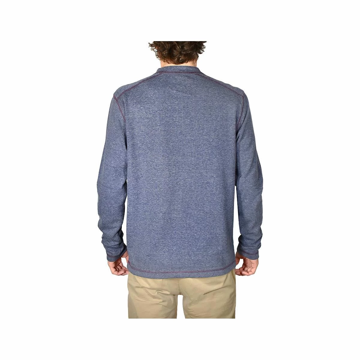 Men's Stretch Jersey Long Sleeve Henley Top 3 Men's Stretch Jersey Long Sleeve Henley Top