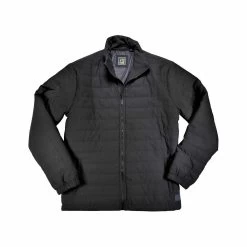 Men's Full Zip Puffer Jacket 11 Men's Full Zip Puffer Jacket -Casual Wear Shop 233657BLACKalt2