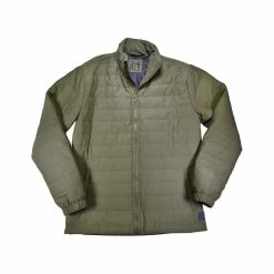 Men's Full Zip Puffer Jacket 13 Men's Full Zip Puffer Jacket -Casual Wear Shop 233657OLIVEalt2