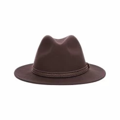 Scala Men's Cobar Wool Safari Hat 14 Scala Men's Cobar Wool Safari Hat -Casual Wear Shop 233845CHOCOLATEalt1