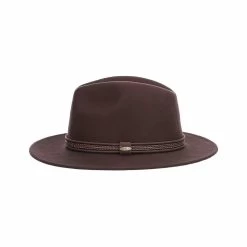 Scala Men's Cobar Wool Safari Hat 15 Scala Men's Cobar Wool Safari Hat -Casual Wear Shop 233845CHOCOLATEalt2
