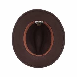 Scala Men's Cobar Wool Safari Hat 17 Scala Men's Cobar Wool Safari Hat -Casual Wear Shop 233845CHOCOLATEalt4