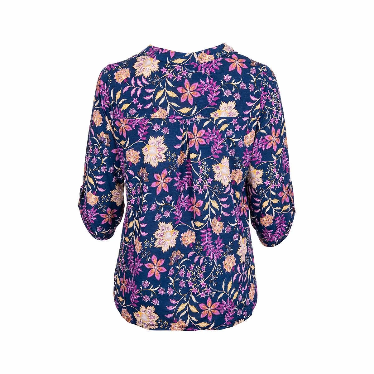 Women's Printed Lizzy 3/4 Sleeve Top - Curvy 8 Women's Printed Lizzy 3/4 Sleeve Top - Curvy - Image 7