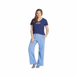Women's Vintage Flowers Snuggle Up Sleep Pants -Casual Wear Shop 236590CRN BLUEalt4