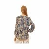 Women's Floral Long Sleeve Top -Casual Wear Shop 238172NAVY MULTIalt1