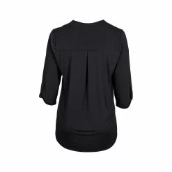 Women's Solid Lizzy 3/4 Sleeve Top - Curvy